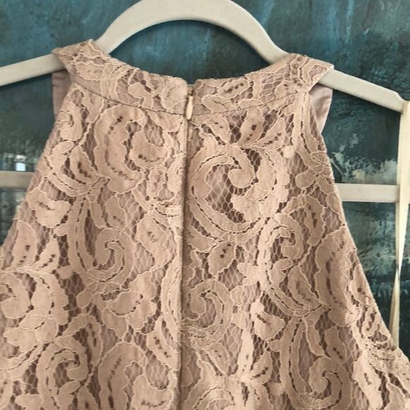 Eliza J Beaded Lace & Chiffon Gown Size 8 - Picture 6 of 12